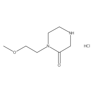 1-(2-Methoxyethyl)piperazin-2-one hydrochloride Structure