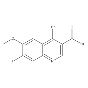 4-Bromo-7-fluoro-6-methoxyquinoline-3-carboxylic acid Structure