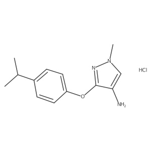 3-(4-isopropylphenoxy)-1-methyl-1H-pyrazol-4-amine结构式