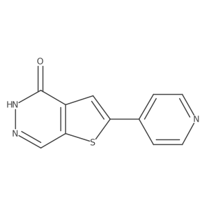 2-pyridin-4-yl-5H-thieno[2,3-d]pyridazin-4-one结构式