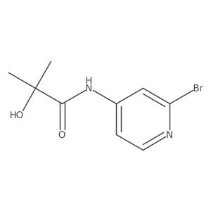 N-(2-bromopyridin-4-yl)-2-hydroxy-2-methylpropanamide Structure