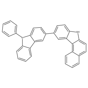 10-(9-Phenyl-9H-carbazol-3-yl)-7H-benzo[c]carbazole Structure