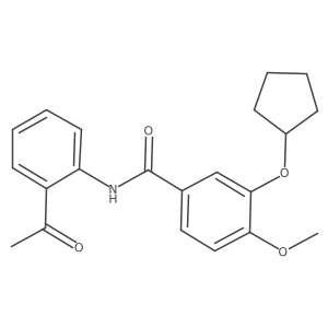Benzamide,n-(2-acetylphenyl)-3-(cyclopentyloxy)-4-methoxy-结构式