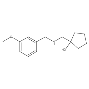 1-(((3-Methoxybenzyl)amino)methyl)cyclopentan-1-ol Structure