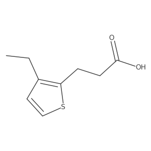3-(3-Ethylthiophen-2-yl)propanoic acid Structure