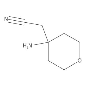 2-(4-Aminotetrahydro-2H-pyran-4-yl)acetonitrile Structure
