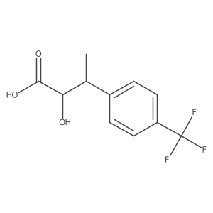 2-Hydroxy-3-[4-(trifluoromethyl)phenyl]butanoic acid结构式