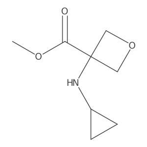 Methyl 3-(cyclopropylamino)oxetane-3-carboxylate Structure