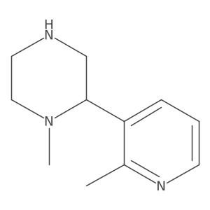 1-Methyl-2-(2-methylpyridin-3-yl)piperazine结构式