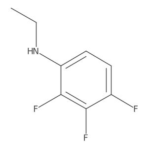 N-ethyl-2,3,4-trifluoroaniline结构式