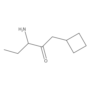 3-Amino-1-cyclobutylpentan-2-one结构式