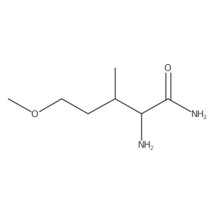2-Amino-5-methoxy-3-methylpentanamide结构式