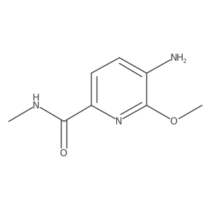 5-Amino-6-methoxy-N-methylpicolinamide结构式