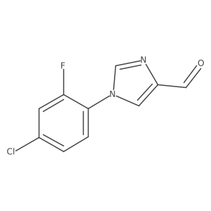1-(4-chloro-2-fluorophenyl)-1H-imidazole-4-carbaldehyde Structure