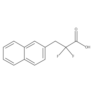 2,2-Difluoro-3-naphthalen-2-ylpropanoic acid Structure