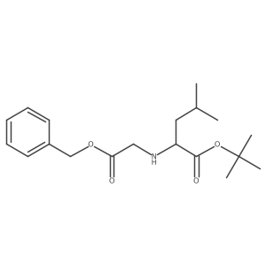 N-[2-Oxo-2-(phenylmethoxy)ethyl]-L-leucine 1,1-dimethylethyl ester结构式