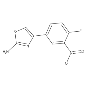 4-(4-Fluoro-3-nitrophenyl)-1,3-thiazol-2-amine Structure