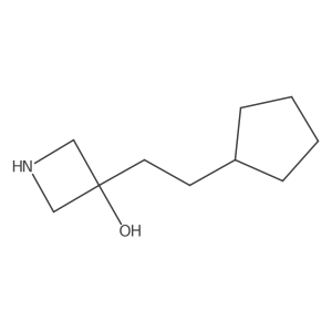 3-(2-Cyclopentylethyl)azetidin-3-ol Structure