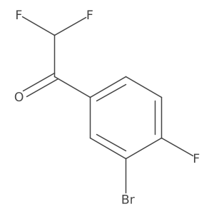 1-(3-Bromo-4-fluorophenyl)-2,2-difluoroethan-1-one Structure