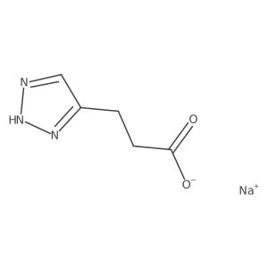 Sodium;3-(2H-triazol-4-yl)propanoate结构式