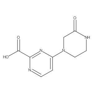 4-(3-Oxopiperazin-1-yl)pyrimidine-2-carboxylic acid结构式