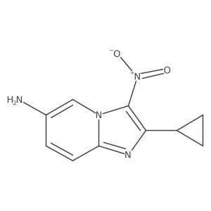 Imidazo[1,2-a]pyridin-6-amine, 2-cyclopropyl-3-nitro-结构式