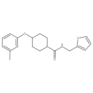4-((6-methylpyridin-2-yl)oxy)-N-(thiophen-2-ylmethyl)piperidine-1-carboxamide Structure