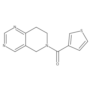 (7,8-dihydropyrido[4,3-d]pyrimidin-6(5H)-yl)(thiophen-3-yl)methanone Structure