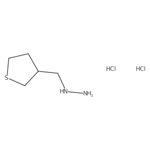 (Thiolan-3-ylmethyl)hydrazine dihydrochloride Structure