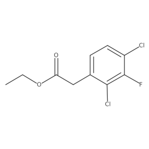 Benzeneacetic acid, 2,4-dichloro-3-fluoro-, ethyl ester结构式