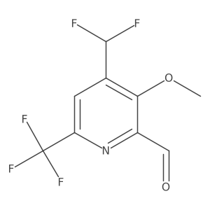 4-(Difluoromethyl)-3-methoxy-6-(trifluoromethyl)picolinaldehyde结构式
