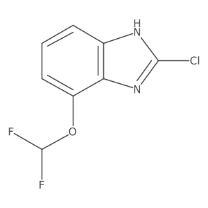 2-Chloro-7-(difluoromethoxy)-1H-benzo[d]imidazole Structure