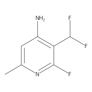3-(Difluoromethyl)-2-fluoro-6-methylpyridin-4-amine Structure