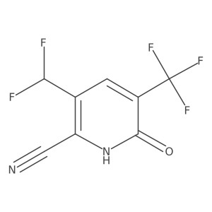 3-(Difluoromethyl)-6-hydroxy-5-(trifluoromethyl)picolinonitrile结构式