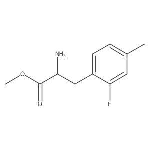 (S)-2-Amino-3-(2-fluoro-4-methyl-phenyl)-propionic acid methyl ester结构式