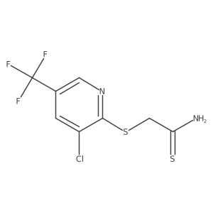 2-((3-Chloro-5-(trifluoromethyl)pyridin-2-yl)thio)ethanethioamide结构式
