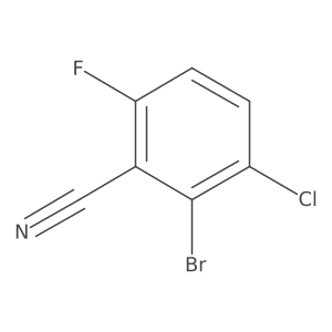 2-Bromo-3-chloro-6-fluorobenzonitrile Structure