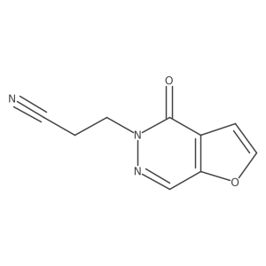 4-Oxofuro[2,3-d]pyridazine-5(4H)-propanenitrile Structure