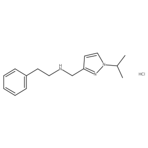 [(1-isopropyl-1H-pyrazol-3-yl)methyl](2-phenylethyl)amine结构式