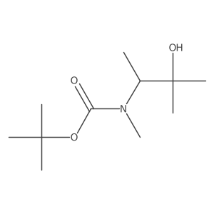 tert-butyl N-(3-hydroxy-3-methylbutan-2-yl)-N-methylcarbamate结构式