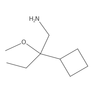 2-Cyclobutyl-2-methoxybutan-1-amine Structure