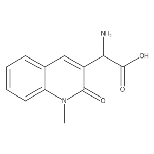 2-Amino-2-(1-methyl-2-oxo-1,2-dihydroquinolin-3-yl)acetic acid结构式