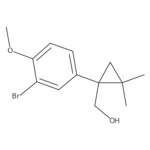 [1-(3-Bromo-4-methoxyphenyl)-2,2-dimethylcyclopropyl]methanol Structure
