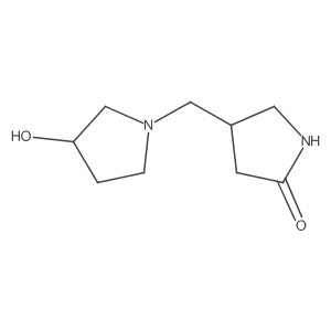 4-((3-Hydroxypyrrolidin-1-yl)methyl)pyrrolidin-2-one结构式
