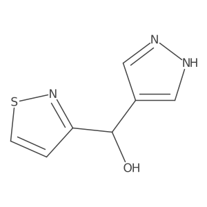 (1H-Pyrazol-4-yl)(1,2-thiazol-3-yl)methanol结构式