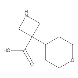 3-(Oxan-4-yl)azetidine-3-carboxylic acid结构式