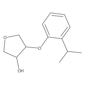 (3R,4R)-4-[2-(propan-2-yl)phenoxy]oxolan-3-ol Structure