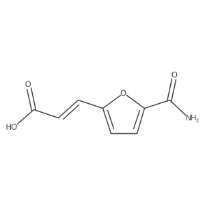 (2E)-3-(5-carbamoylfuran-2-yl)prop-2-enoic acid Structure