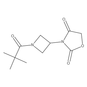 3-(1-Pivaloylazetidin-3-yl)oxazolidine-2,4-dione结构式