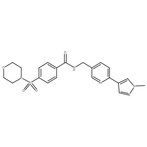 N-((6-(1-methyl-1H-pyrazol-4-yl)pyridin-3-yl)methyl)-4-(morpholinosulfonyl)benzamide Structure